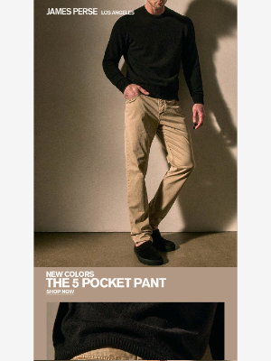 James Perse Ent. - The Fall 5 Pocket Pant