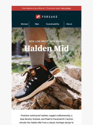 Forsake - New Low Price! ⚡ Halden Mid at $84.90