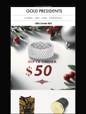 Gold Presidents - - Gifts Under $50 🏆