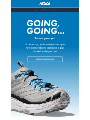 HOKA ONE ONE - Invitation: end-of-summer sale
