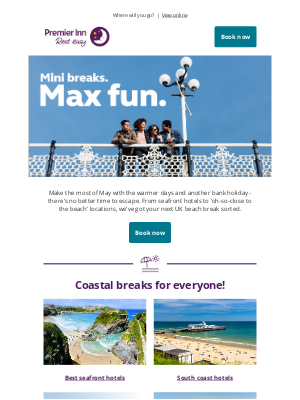 Premier Inn (United Kingdom) - Your mini May stay starts with Premier Inn