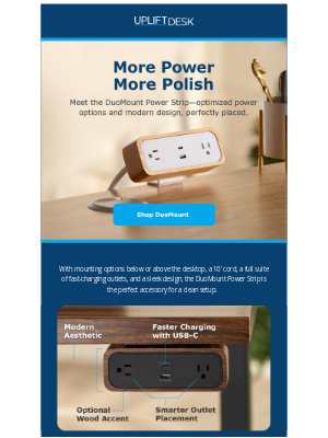 Uplift Desk - Power & Polish for Your Desk