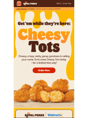 Burger King - 🧀🔥 Cheesy Tots are SO BACK!