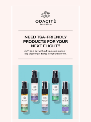 Odacité - Your in-flight skin essentials ✈️