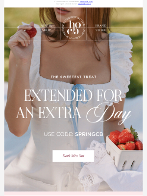 House of CB London - We’ve extended the offer – 10% off everything!