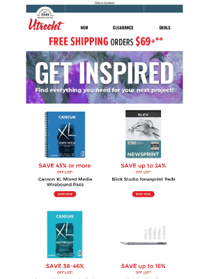 Utrecht Art Supplies - Personalized picks to make your project perfect 🎨