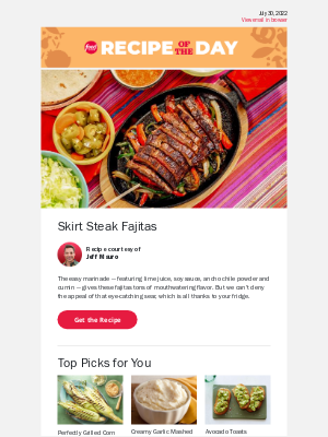 Food Network - 5-Star Skirt Steak Fajitas