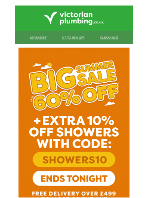 Victorian Plumbing (United Kingdom) - LAST CHANCE TO USE SHOWERS10 BEFORE MIDNIGHT🕛