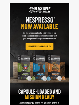 Black Rifle Coffee - America's espresso just got easier.