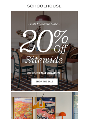 20% Off Sitewide Starts NOW