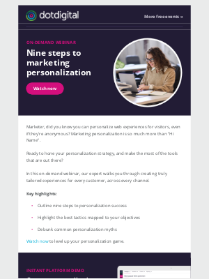 Dotdigital - Do better marketing personalization
