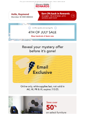 Office Depot & Office Max - Kick off the celebrations 🔴 ⚪ 🔵 4th of July deals are here!