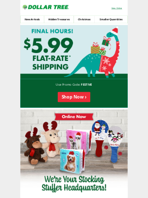 Dollar Tree - Christmas Promo Ends TODAY!