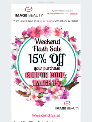 Image Beauty - Extra 20% Off IN APP Plus More