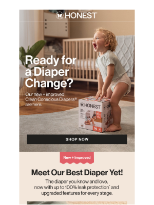 The Honest Company - Ready for a Diaper Change? Meet Our Best Diaper Yet!