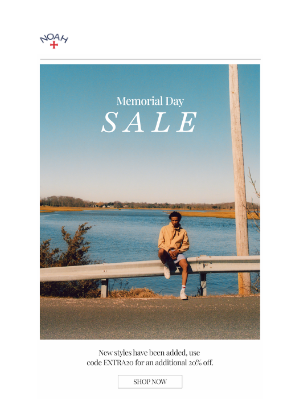 Noah - Our Memorial Day Sale Continues