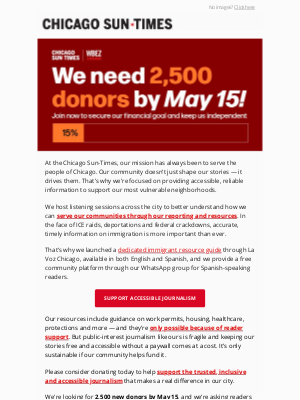 Chicago Sun-Times - Support accurate, timely reporting on immigrant communities