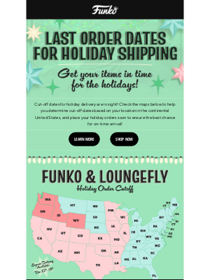 Funko - Last Chance for Holiday Shipping 🎁