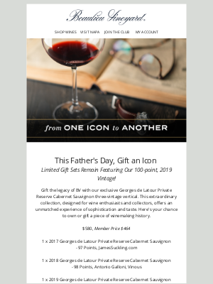 Beaulieu Vineyard - Gift an Icon
