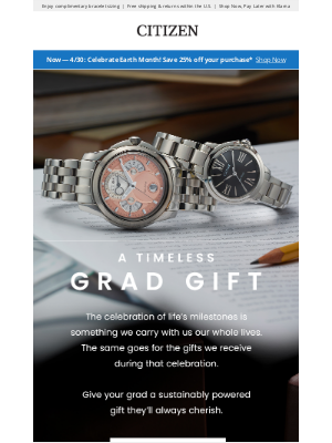 Citizen Watch Company - Ready for Grad Season?