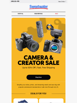 Sweetwater - 🎉 Major Sale Alert: Everyday Audio & Electronics up to 50% Off