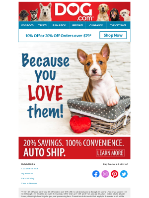 dog - Sweet Deals 💝 for 💝 Your Sweetheart! 20% Off Your Order