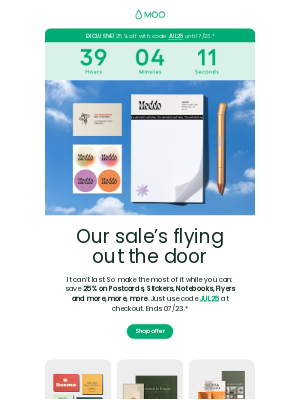 MOO - 🌅 25% off, disappearing here soon…