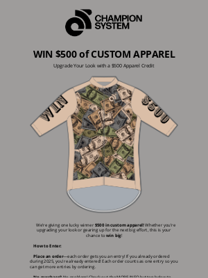 Champion System - Your Custom Gear Could Win You More 🙌