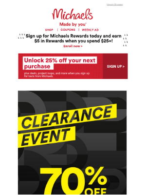 COUPON ALERT! Discover amazing deals inside. - Michaels Stores