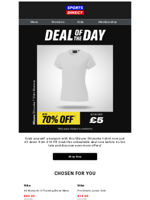 Eastern Mountain Sports - Now £5 | Mizuno Shizuoka T-Shirt