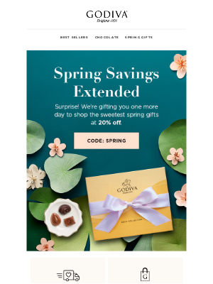 GODIVA - Sitewide Sale Extended