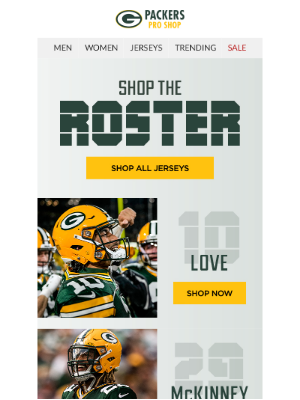 Green Bay Packers Inc - Rep Your Favorite Player! Shop Official Jerseys!