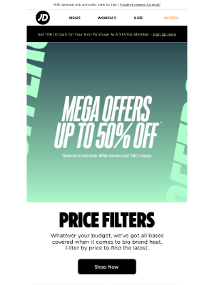 JD Sports (Australia) - Big heat for less