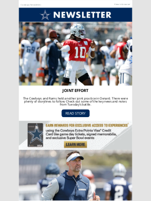 Dallas Cowboys - Cowboys and Rams Hold Joint Practice In Oxnard