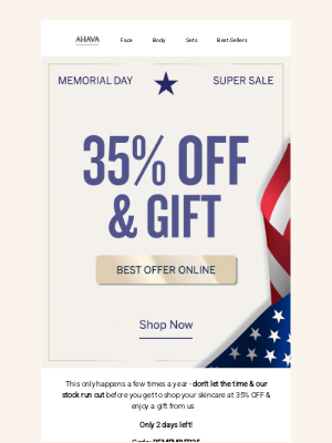 AHAVA - 2 Days Left! 35% OFF & Gift 💙❤️🤍