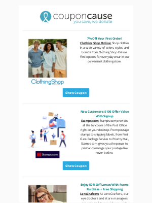 Coupon Cause - Exclusive Coupons Inside! ⚡ | $20 Off at ContactsDirect | 20% Off at PUR Cosmetics | 11% Off at Burt's Bees Baby