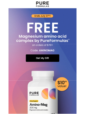 PureFormulas - 🎁 Limited-time offer: FREE gift from PureFormulas! $10.99 value