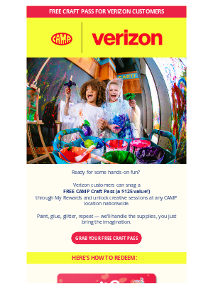 Verizon Customers: Your FREE Craft Pass Is Here!