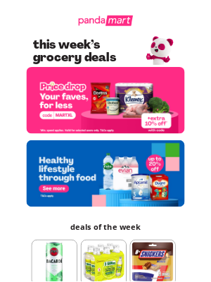 Foodpanda (Singapore) - Reminder: Restock with pandamart. 🧻️🥕🍼