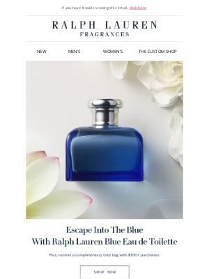 Ralph Lauren Fragrances - Complimentary Ralph Lauren Blue Travel Tote 🛍️
