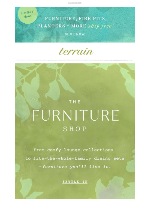 Terrain - COMFY summer sofas for your patio