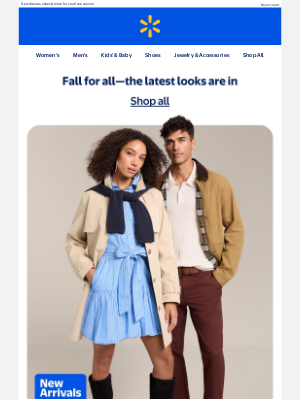Walmart - GET EXCITED: new fall styles just dropped 🙌