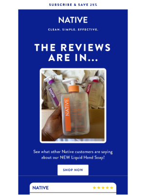 Native - Reviews are IN for Liquid Hand Soap🫧