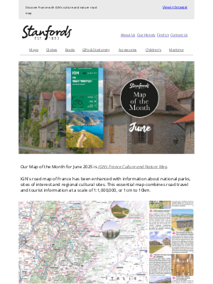Stanfords (United Kingdom) - Our Map of the Month