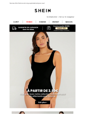 Shein (France) - À partir de 3,99€. Mettez en valeur votre style grâce à notre sélection exclusive de vêtements pour