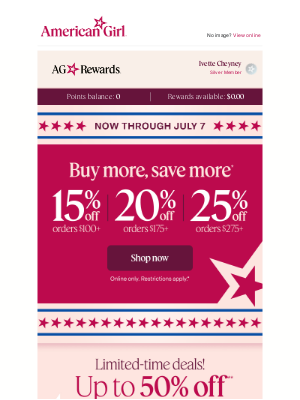 American Girl - 🧨 SALE is lit!