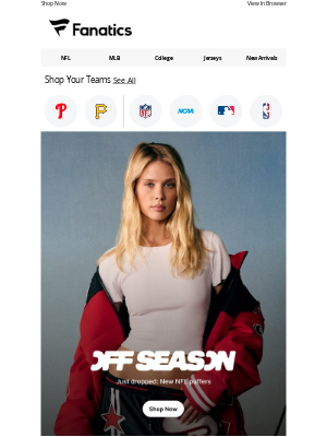 NFLshop - City Style Meets Team Pride: NFL Puffers by Off Season