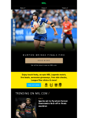 NSW Rugby League (Australia) - Bulldogs Centre Switch Aims To Ignite Finals Push 🐶