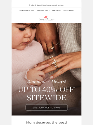 James Allen Rings - Hurry! Last Chance For This Sale!