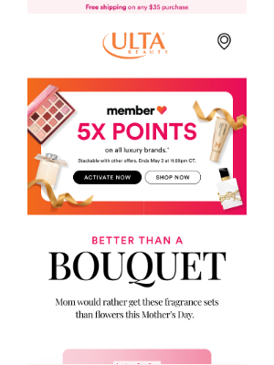 ULTA Beauty - Fragrance gifts from Dior, Valentino, Yves Saint Laurent & more 💐
